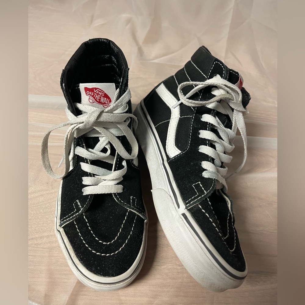 Black High Top VANS - Men’s 3.5, Women’s 5